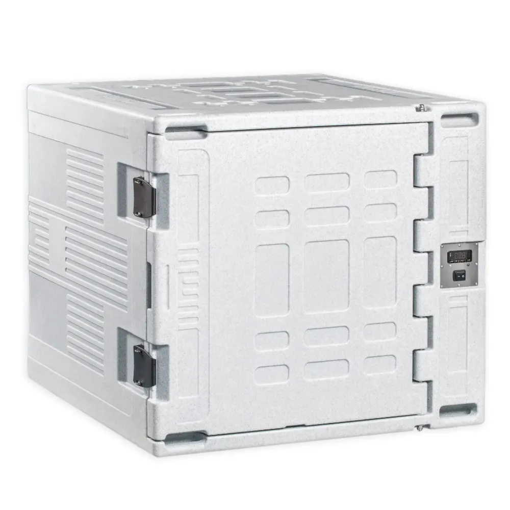 Coldtainer Refrigerated Insulated Food Carrier For Sale / (3) Pan Capacity - Gray, 100-240v/1ph - Image 4