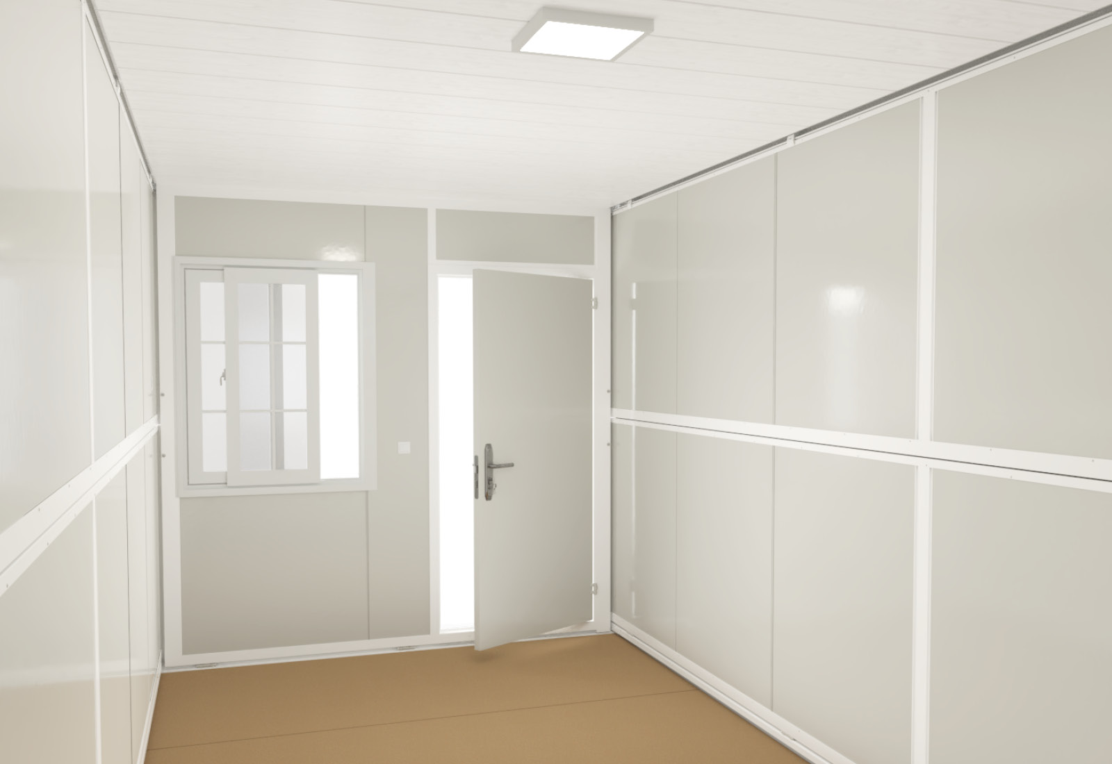 Collapsible/Foldable Container | Mobile office container FALTFIX, B-goods, 14,9 m², 2.520 mm x 5.920 mm x 2.650 mm - Image 3