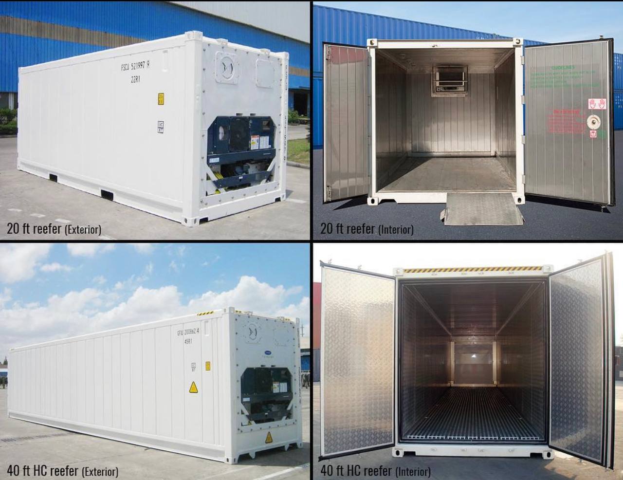 40ft High Cube Reefer Container, Three Trip Reefer Shipping Container - Image 2